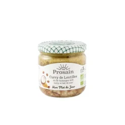 PROSAIN Curry de lentilles à l’indienne bio en bocal de 345 g