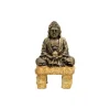 Best ZOLUX Décor d’aquarium bouddha sur ponton en polyrésine marron 5,5x5,5x6 cm