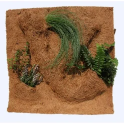 New REPTILE PLANET Décor de fond pour terrarium fibre de coco coloris marron Planting Background - 40 x 40 x 10 cm