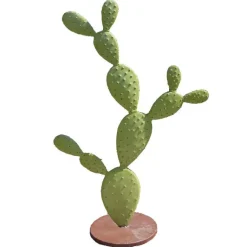 Sale DÉCORIALE Décoration en métal Cactus plat vert - 30 x 66 x 103 cm