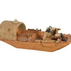 New ZOLUX Décoration pour aquarium en résine coloris marron pagode Asie modèle 3 trous – Taille L