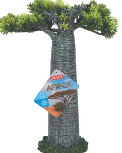 ZOLUX Décoration pour aquarium en résine coloris gris Africa Baobab - Taille L