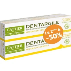 Best CATTIER Dentifrice Dentargile citron lot de 2 x 75 ml