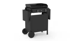 FORGE ADOUR Desserte chariot pour plancha Origin fermé 60 coloris noir en acier Origin - 83,2 x 128,6 x 55,8 cm