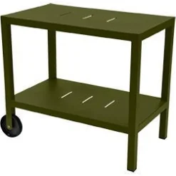 Online FERMOB Desserte Quiberon coloris vert en aluminium - 90 x 50 x 75 cm