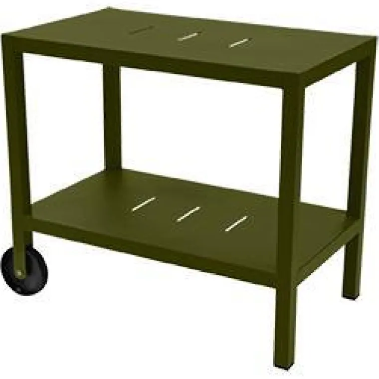 Online FERMOB Desserte Quiberon coloris vert en aluminium - 90 x 50 x 75 cm