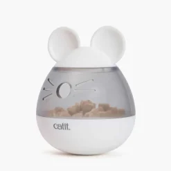 CATIT Distributeur de friandises pour chat coloris blanc en forme de souris Pixi