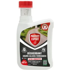 SBM Désherbant ultra concentré cours et allées en bidon auto-doseur Protect Expert - 800 ml