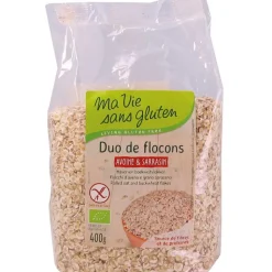 Outlet MA VIE SANS GLUTEN Duo bio de flocons d’Avoine & Sarrasin - 400 gr