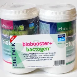 AQUATIC-SCIENCE Duo pack bactéries pour bassin traitement de l'eau Aquatic Science Biobooster+ et Bactogen - 12000 litres
