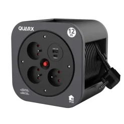 Best Enrouleur S-Box avec 3 prises 16 A USBA/USBC - 12 m x 230 V
