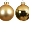 Best KAEMINGK Ensemble de 20 boules en verre brillant et mat or clair - Ø 6 cm