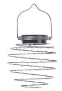 SMART GARDEN Ensemble de 4 lanternes solaires argent Spiralight - Ø 12 x 21,5 cm