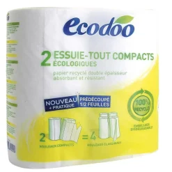 Hot ECODOO Essuie tout compact recyclé x 2