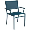 Outlet FERMOB Fauteuil Bridge Costa coloris bleu en aluminium - 61 x 54 cm