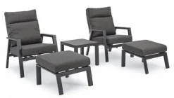 Clearance Fauteuil inclinable KLEDI - Anthracite - BIZZOTTO