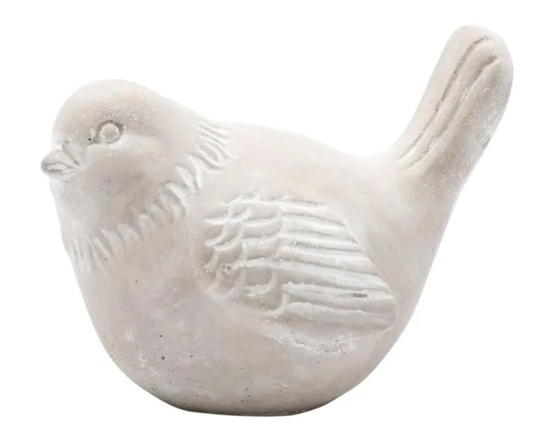 Best EDA Figurine oiseau coloris gris en ciment - 15 x 10,5 x 11,5 cm