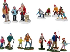 Hot LEMAX Figurine pour village de Noël Vail village thème Rester en forme !