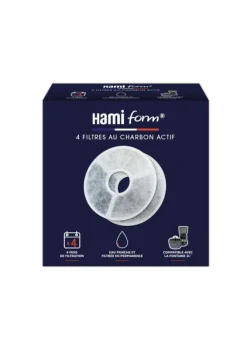Sale HAMIFORM Filtre à charbon actif pour fontaine à eau 2 L coloris blanc - x 4