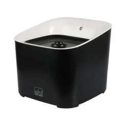 Sale EBI Fontaine à eau pour chat coloris noir et blanc en plastique Manoa - 3 L