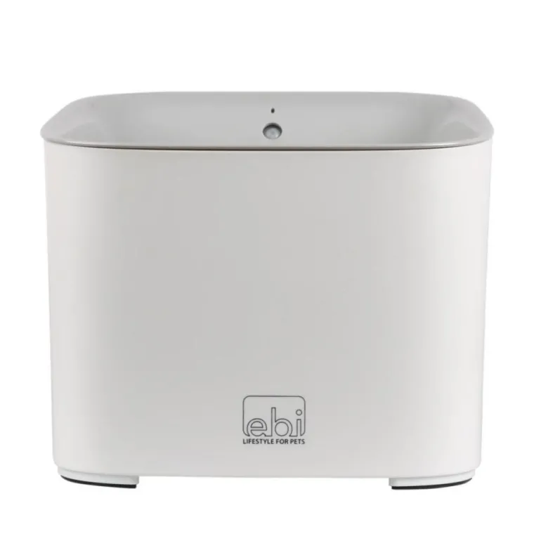 New EBI Fontaine à eau pour chat coloris blanc en plastique Manoa - 3 L