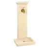 Clearance HAIRIE GRANDON Fontaine borne à colonne carrée en pierre reconstituée imitation schiste beige - 82,5 cm