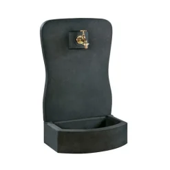 Online HAIRIE GRANDON Fontaine murale en pierre reconstituée coloris anthracite - 81 cm
