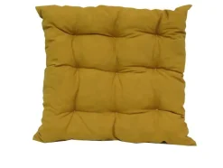 Discount SAFECO Galette de chaise en coton coloris jaune Jekyll - 40 x 40 cm