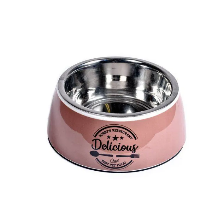 Online BOBBY Gamelle pour chien coloris rose en mélamine Delicious – Taille S