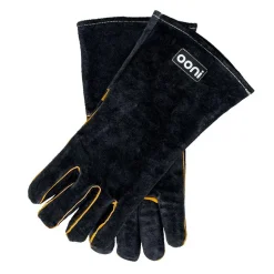 Clearance OONI Gants anti-chaleur en cuir noir - 35 x 17 cm