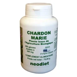 Outlet NEODIET Gélules de chardon marie bio en boite de 200 unités