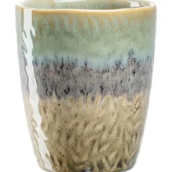 New LEONARDO Gobelet en céramique réactive beige, gris et vert Matera - 300 ml