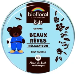 Sale BIOFLORAL Gommes bio goût vanille  pour enfants kids Beaux rêves - 45 g
