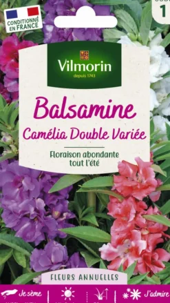 Sale VILMORIN Graines de Balsamine Camélia double variée - graines à semer