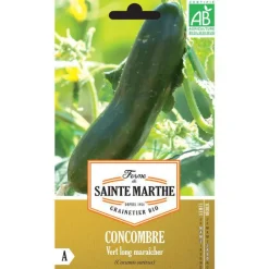Outlet FERME DE SAINTE MARTHE Graines de concombre vert long maraîcher bio - graines à semer