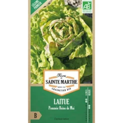 Sale FERME DE SAINTE MARTHE Graines de laitue pommée grosse blonde paresseuse bio - graines à semer