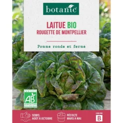 Clearance BOTANIC® Graines de laitue rougette de Montpellier bio - graines à semer