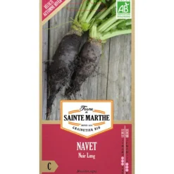 Best FERME DE SAINTE MARTHE Graines de Navet noir long bio - graines à semer