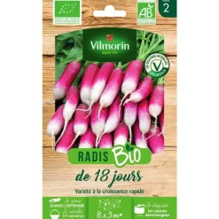 New VILMORIN Graines de radis de 18 jours bio - graines à semer