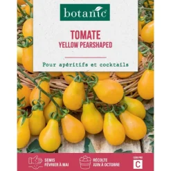 Discount BOTANIC® Graines de tomate yellow pearshaped insolite - graines à semer
