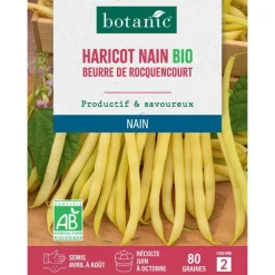 Best BOTANIC® Graines d'haricot nain beurre de rocquencourt bio - graines nain semer
