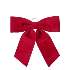 EDELMAN Grand nœud décoratif en tissu bordeaux - 57 x 63 cm
