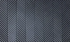 Best SWEETSOL Grattoir en caoutchouc à chevrons anthracite - 75 x 45 cm