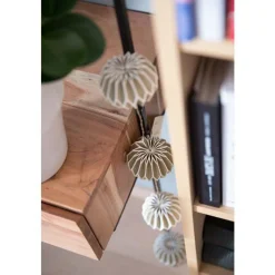 Best Guirlande de 10 boules de papier origami Vert kaki 2,5 m