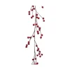 Discount Guirlande de baies rouges en plastique 150 cm