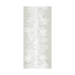 Clearance DV23-G01 Guirlande flocons de neige en plastique coloris blanc Ø 90 mm - 2 m
