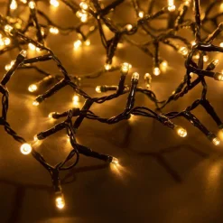 Outlet Guirlande lumineuse LED à lumière animée blanc orangé sur secteur - 20 m