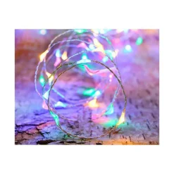 Discount BLACHÈRE ILLUMINATION Guirlande solaire batterie remplaçable micro 200 LED coloris multicolore Blachere - 20 m