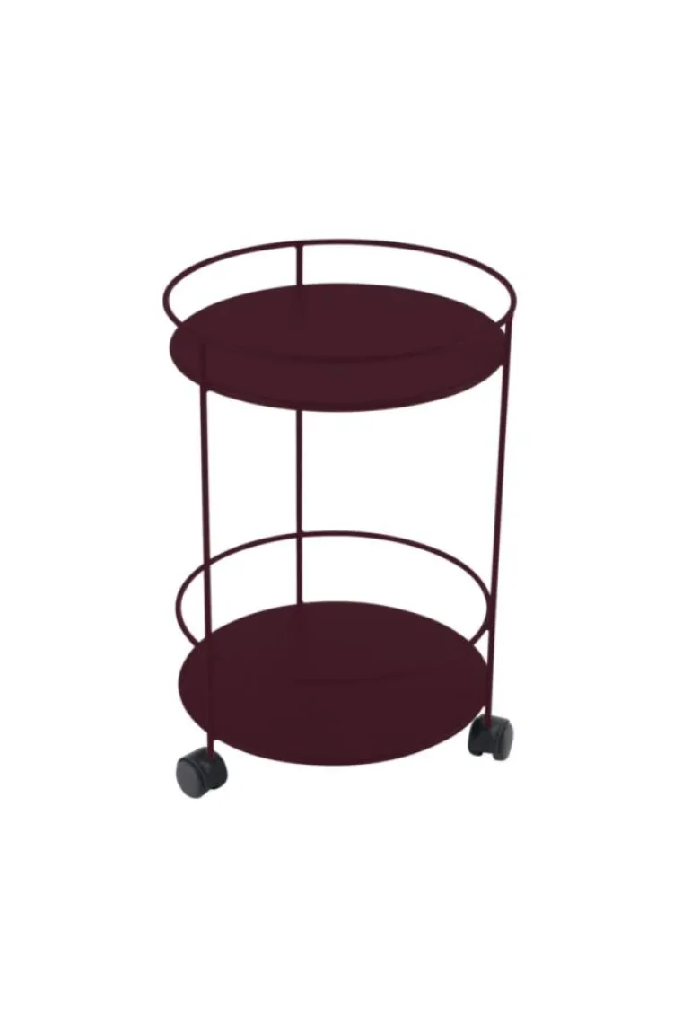 Outlet FERMOB Guéridon Guinguette coloris noir en acier - Ø 40 x 61 cm