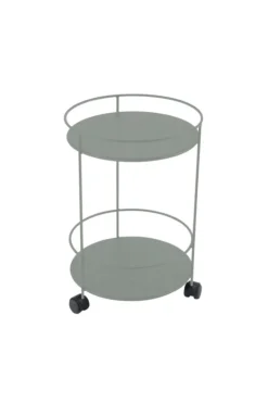 New FERMOB Guéridon Guinguette coloris gris en acier - Ø 40 x 61 cm